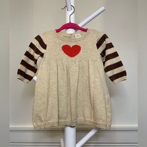 EUC Nordstrom Baby Knit Heart Dress – Size 3M
